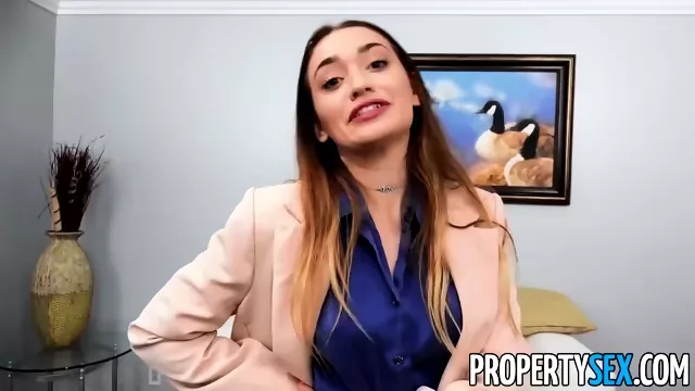 Wild Good-looking Real Estate Agent Bangs Her Step Mother's Client POYN