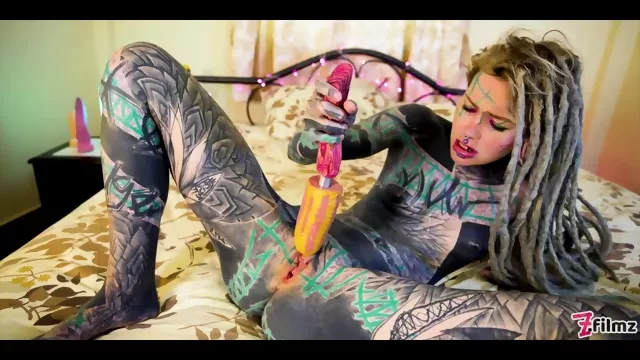 Hot Tattoo Girl Masturbating, Fingering Her Pussy And Ass Full HD POYN